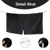 Hopzab Car Interior Divider Curtain, Black Double Row Partition Curtain,