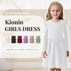 Kionio Toddler Girl Christmas Dress Baby Sweater Dresses Ruffle Ribbed