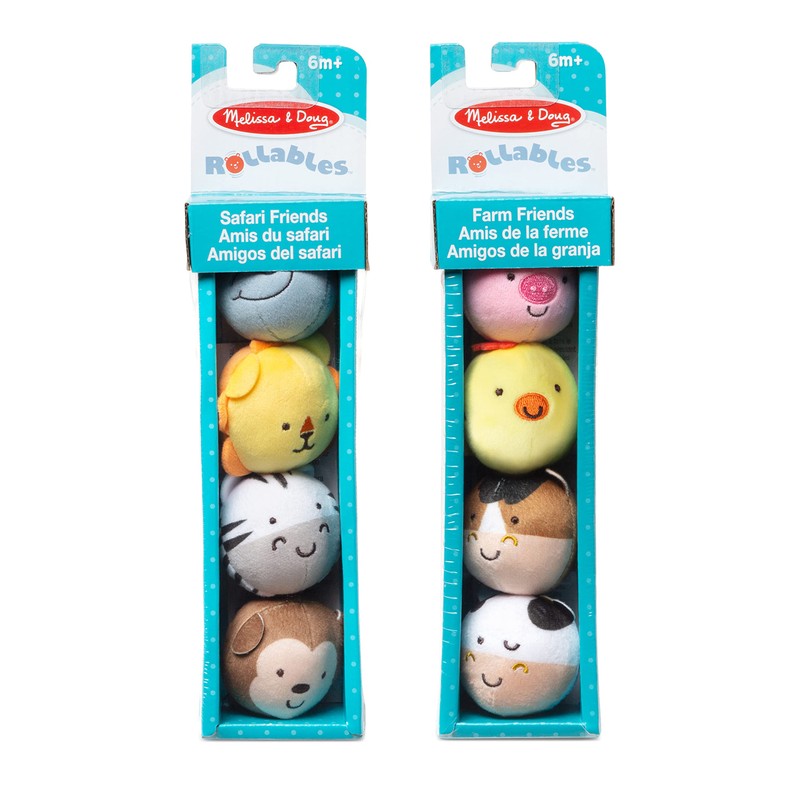 Melissa & Doug Rollables Safari and Farm Friends Infant and