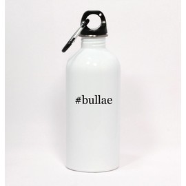 Los Drinkware Hermanos #Bullae - Hashtag White Water Bottle with Carabiner 20oz