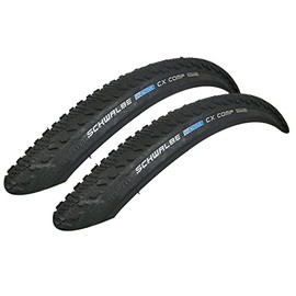 2 x Schwalbe CX Comp 40-622 Clincher K-Guard Bicycle Tyres 28 x 1.50