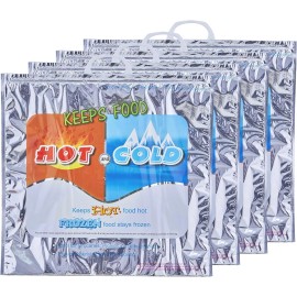 Superio Hot and Cold Insulated Bags, Thermal Lunch Bag (4, 20"x19")