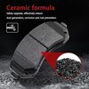 YxpBrake Ceramic Brake Pads Front and Rear Fit for Dodge