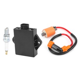 ATV Ignition Coil ＋ Spark Plug ＋ CDI Kit 3530‑011 Replacement for Arctic Cat 300 1998‑2005 2x4 4X4 3530‑011