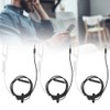 3sets Noise Reduction Headphone AntiRadiation Wire Control Earphone with Mic