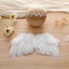 Holibeat Holibeat 0-6M Baby Christmas White Fairy Feather Angel Wings