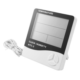 Aswalling Indoor Digital Thermometer Home Hygrometer,Accurate Outdoor Mini Temperature Monitor,Humidity Gauge Indicator Thermometer for Room with Alarm Clock