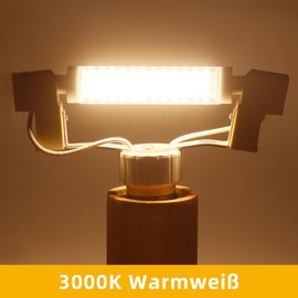 Akynite R7S LED 118 mm 15 W Warm White 3000 K, 1540 LM with 96 SMD LEDs, Replacement Halogen Rod J118 R7S 100 W 120 W, AC 220-240 V, LED Stick Lamp 118 mm for Floodlight, Not Dimmable, Set of 2