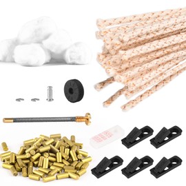 Universal Lighter Repair Kit for Kerosene Lighters (Flint, Spring & Base Plate, Flint Wheel, Cotton, Wick and Felt Pad)