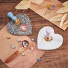 CRASPIRE Marble Pattern Coasters Heart-shape Absorbent Ceramic Coasters Ceramic Stone