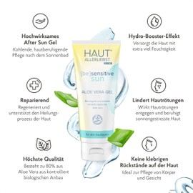 Hautallerliebst Aloe Vera Gel for the Care of Body and Face, Soothing and Cooling Moisturiser (1 x 100 ml)