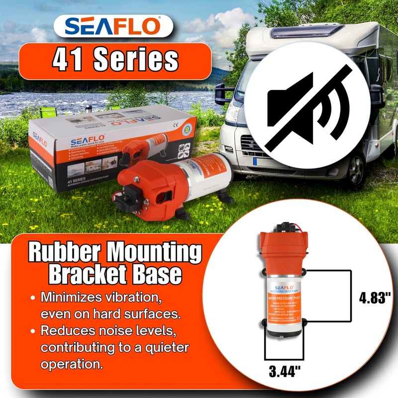SEAFLO 12v 4.5 GPM 40 PSI Water Pressure Pump
