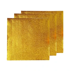 Operitacx 500pcs Gold Foil Wrapping Paper Aluminum Foil Wrapping for Candy Food Packaging Versatile for Parties Events