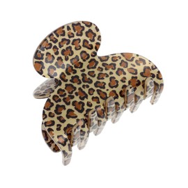France Luxe Small Couture Claw Clip, Golden Leopard