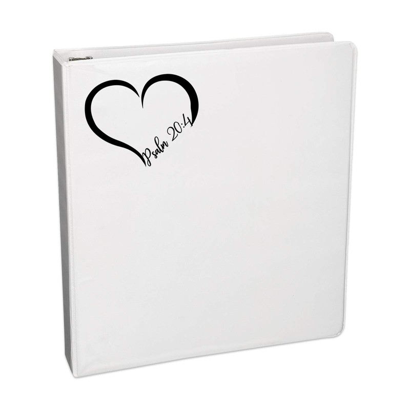 Bargain Max Decals Psalm 20:4 Verse Heart Decal Notebook Car