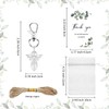 Metacipher 30 Set Funeral Favors for Guests White Angel Keychains