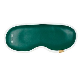 Heated Eye Mask Green 7 Vibration Modes 3s Fast Heating Ergonomic Design Eye Massager for Home Travel Office Green