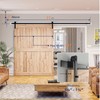 SMARTSTANDARD 11ft Barn Door Hardware Kit, Track, Sliding Hardware -
