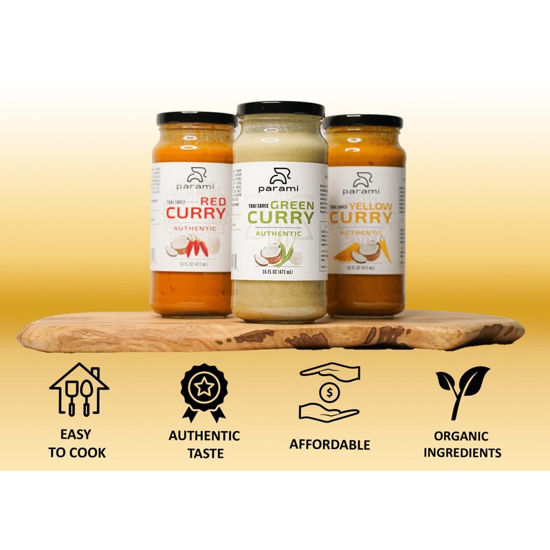 Parami Thai Yellow Curry Sauce, Pack of 2, Size 16