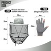 1 Anti-Mosquito Fishing Hat, 1 Pair Fishing Gloves, Adjustable Anti-Mosquito