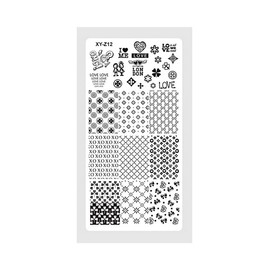 Generic Metal Nail Stamping Plate Happy Easter Bunny Rabbit Butterfly Moon Stars Xy Z12 Nail Wraps Art Stickers Manicure Supplies for Women for Home Nails Full Long Lasting Easy Apply and Remove