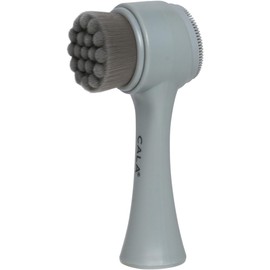 CALA - cepillo de limpieza facial para hombres de doble acción (color gris)
