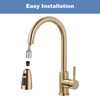 WOWOW Kitchen Faucet Head Replacement Gold, 3 Function Pull Out