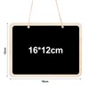 Pack of 12 Small Hanging Chalkboard Mini Chalkboard with Jute