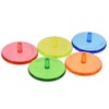 ccHuDE 100 Pcs Clear Plastic Round Golf Ball Position Markers