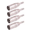 Smithok 4 Pack 1/4" TRS to XLR Adapter, Balanced Quarter