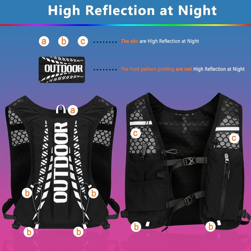 Running Vest - Running Backpacks Women Men - Lightweight Functional