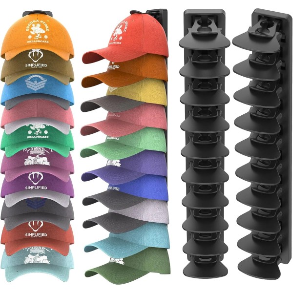 HeQe Hat Organizer for Baseball Caps Hold Up to 40