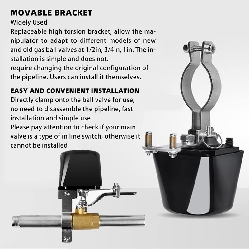 Riuulity WiFi Water Valve, Intelligent Water Valve Upgrade, Automatic Ball