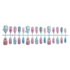 LBPEPAMZ 30Pcs Summer Press on Nails Medium Almond Fake Nails