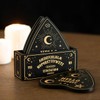 Set of 4 Celestial Planchette Shaped Coasters with Black &