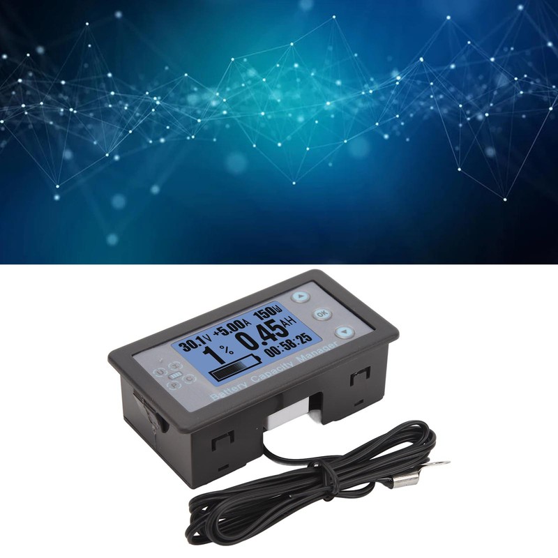 Battery Capacity Manager 200A Monitor LCD Digital Display Battery Coulometer