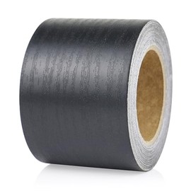 BOMEI PACK 1 Rollo de Cinta de Reparación de Grano de Madera, Negra, 5cm x 10m por rollo, Parche Autoadhesivo de Reparación para Muebles, Suelos, Arma