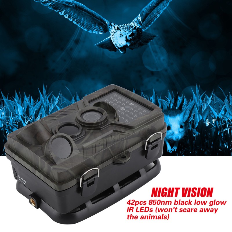 Waterproof Trail IR Camera 1080P 12MP HD Wildlife Game Hunting