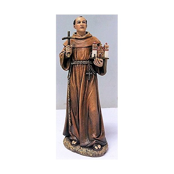 8" Saint Junipero Serra Statue Toscana Milagros Avalon Gallery Collection