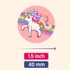 Unicorn Sticker Sheets for Kids, 1.5" - 20 Sheets, 200