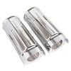 Unbranded Chrome 2" Extended Fork Cans Boots Cover For Harley