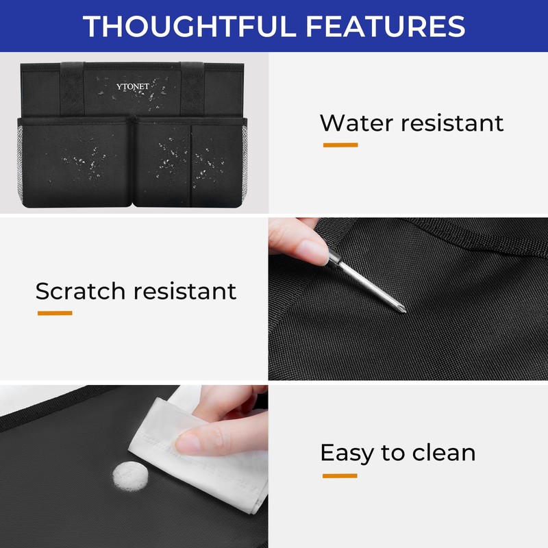 Ytonet Cleaning Caddy, Water Resistant Cleaning Supplies Organizer with Handle,