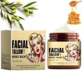 EZOULUOBA Beef Tallow Organic, Beef Tallow Skincare, Beef Tallow Organic Cream, Sebum and Honey Cream, Tallow Cream Organic, Goods Whipped Beef Tallow and Honey Balm (70 g)