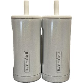 Brumate 12 oz. Straw Tumbler 2-Pack, Glitter White
