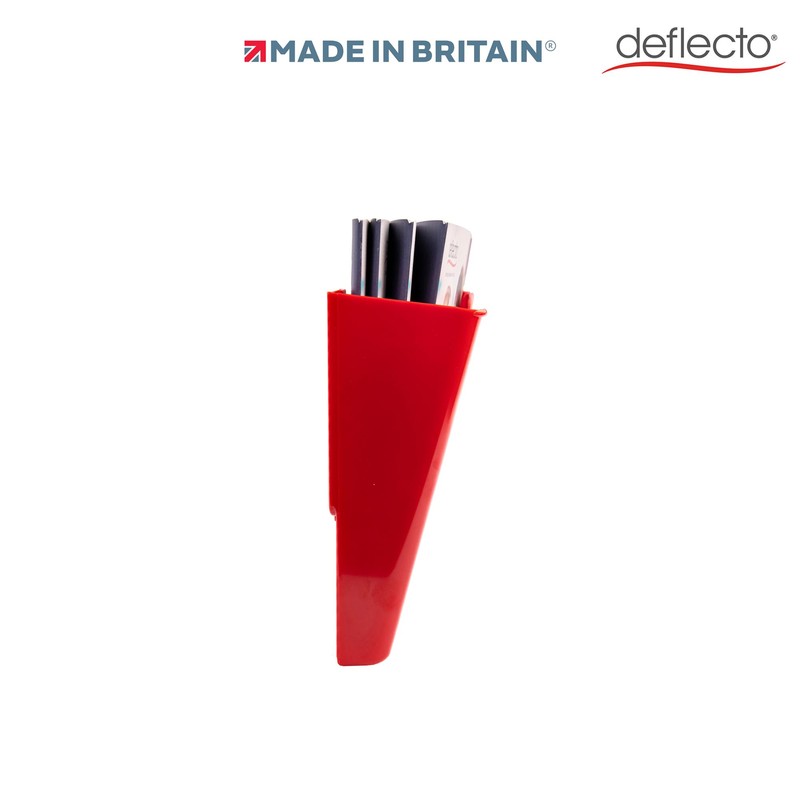 Deflecto Red Portrait A4 Wall Mounted Document Holder - A4
