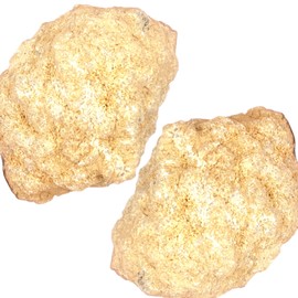 Premium Quartz Geode Set to Break Yourself I Closed I Lucky Geodes I Party Fun I Break Your Own | Magnificent White Crystals (XL, Set of 2)