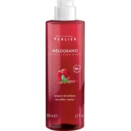 Perlier Pomegranate Micellar Cleansing Water - Gentle Makeup Remover & Skin Refresher - Hydrating & Antioxidant-Rich Formula - 6.7 fl oz | Perlier