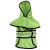 Dog Raincoat Polyester Pet Rain Cape Jacket Reflective Stripe Waterproof