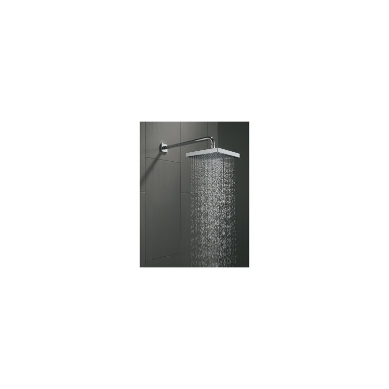 Delta Brushed Nickel Rain Shower Head, 8 Inch Square Shower