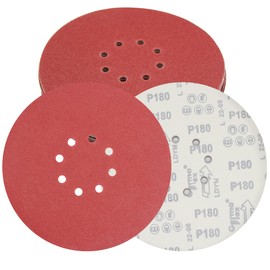 20 pcs 9 inch 8 Hole 120 Grit Drywall Sanding disc.225mm Sand disc,Aluminum Oxide Drywall Sander Pads, Sandpaper Set for Powe Drywall Sander-Senmai Tools